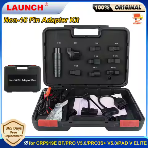 LAUNCH X431 Non-16 Pin Adaptor Kit OBD1 Connector for All LAUNCH X-431 CRP919E BT/PRO V5.0/PRO3S+ V5