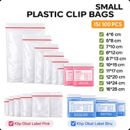 Thick Ziplock Plastic Clips, Contents 300 pcs | 4x6 to 16x25cm Transparent