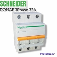 Special Mcb 3P 32A Domae Schneider Dom11352Sni Mcb 3 Phase 32 Ampere