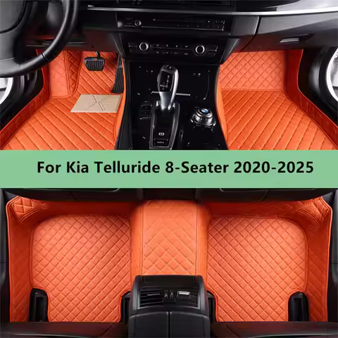 Car Floor Mats For Kia Telluride 8-Seater 2020-2025 Floor Mats For Men Women Car Interior Accessorie