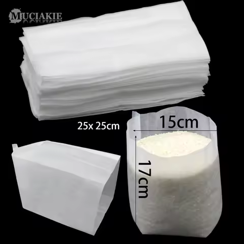 MUCIAKIE 100PCS 25x25 20x32 20x22 20x20CM Grow Bags Biodegradable Planting Bags Breathable Garden Po