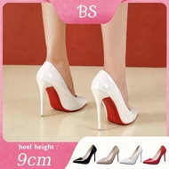 3.75 inches Heels Classic glossy pointed heels 2025 office heels for women for wedding
