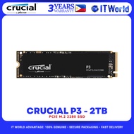 Crucial P3 2TB PCIe Gen3 NVMe M.2 2280 Internal Desktop SSD CT2000P3SSD8 itw