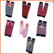 WIT Striped Arm Warmer Arm Sleeves Skull Arm Warmer y2k Arm Sleeves Y2k Arm Cover