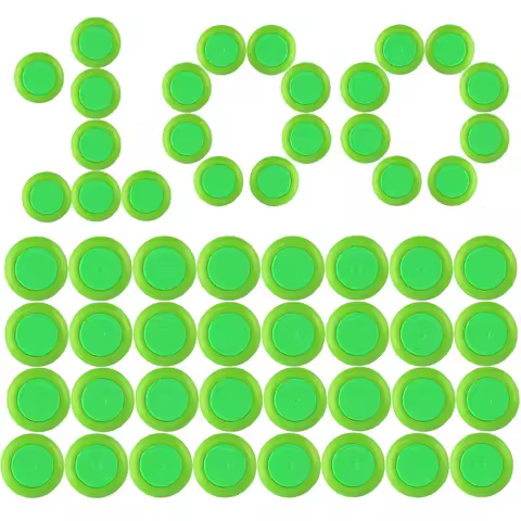100 Pcs Dart Refills Disc Bullets for Nerf Vortex Blaster Praxis Nitron Vigilon Proton Ammo Revonix 
