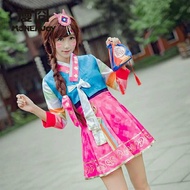 Fin Deposit-Free COS Rental Overwatch cosplay Costume DVA Song Hanbok Ready Stock New Style Anime