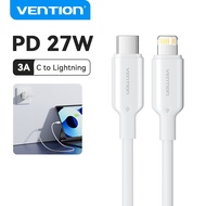 Vention 27W PD USB C to Lightning Cable for iPhone Pro Max Fast Charging Type C Cable for iPhone Cha