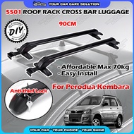 ⚠️ For Perodua Kembara 5501 Car Roof Rack Roof Carrier Box 90cm Anti-theft Lock Cross Bar Roof Bar R