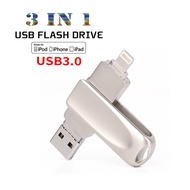 3.0 high speed USB Flash Drive Metal Pen drive 16GB 32GB for iphone 64GB 128GB 256GB Memory u disk