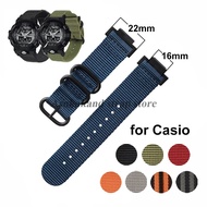 Nylon Strap for DW-5600/5610/6900/9052 GW-M5610 GW-M5610 GA2100 Canvas 16mm Band for GA-110/100/120 