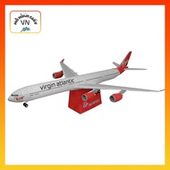 Airbus A340-600 Virgin Atlantic Assembly Paper Model - MohinhgiayVN