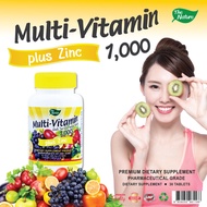 วิตามินรวม พลัส ซิงค์ x 1 ขวด มัลติวิตามิน วิตามินรวม เดอะเนเจอร์ Multi Vitamin plus Zinc The Nature