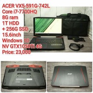 ACER VX5-591G742L CORE i7-7700HQ