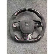 Honda Steering Civic Carbon fiber Led Forged carbon Honda accessories