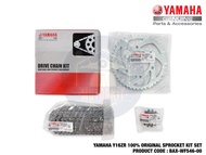 YAMAHA Y16ZR Y16 100% ORIGINAL SPROCKET CHAIN KIT SET RANTAI SPOCKET BAX-WF546-00