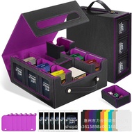Commander Card Box with Handle Transaction Card Storage Box for MTG and TCG 7 in 1 MTG Card Storage 