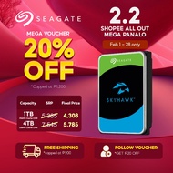Seagate SkyHawk Surveillance 1TB/2TB/4TB/6TB 3.5" SATA 6 Gb/s Internal HDD Hard Drive