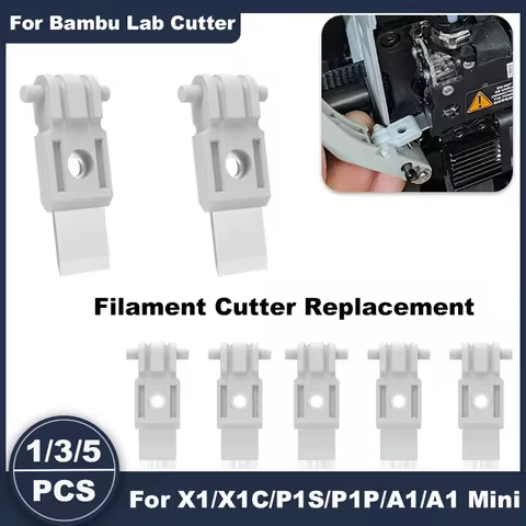 For Bambu Lab X1 / X1C / P1P / P1S / A1 / A1 Mini 3D Printer Filament Cutter Blade Replacement, High