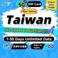 Wefly Taiwan SIM Card 3-30 Days 500MB-15GB 5G Unlimited Data eSIM Taiwan eSIM Chunghwa Telecom