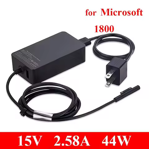 For Microsoft Surface Pro Charger 44W 15V 2.58A Power Supply AC Adapter Compatible Surface Pro6/5/4/