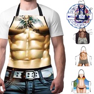 Fun Apron, Creative Printing, Funny Apron, Polyester Oil Kitchen Apron Specific And Waterproof D8m7