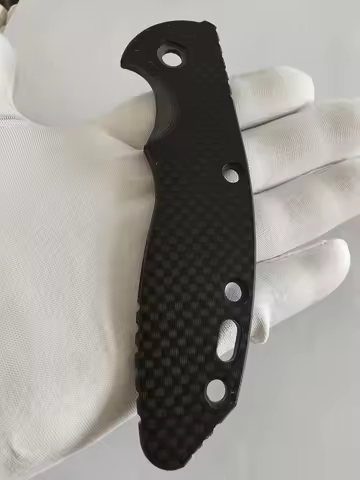 New 1PC Carbon Fibre Single Sided Patch for Rick Hinderer Knives XM18 3.5