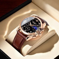 jam tangan lelaki jam tangan lelaki original 100% Jam Tangan Tulen Baharu Lelaki Automatik Sepenuhnya Jam Tangan Mekanikal Pelajar Lelaki Kalis Air Trend Sukan Fesyen Jam Tangan Lelaki