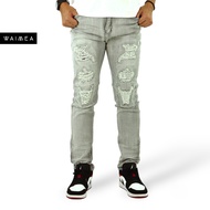 Waimea Jeans "Skinny Fit Grey Bleach" - M5702D