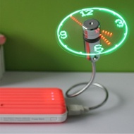 New Durable Adjustable USB Gadget Mini Flexible LED Light USB Fan Time Clock Desktop Clock Cool Gadg