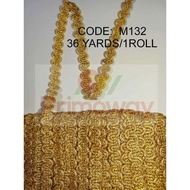 METALLIC TRIMMING LACE SOLD PER 1 YARDS AND 3 YARDS