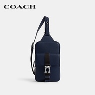 COACH กระเป๋าสะพายข้างรุ่น Beck Pack สีฟ้า CM380 DEB