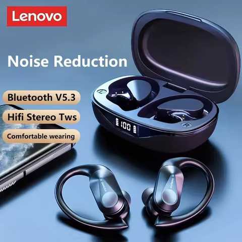 Original Lenovo LP75 TWS Bluetooth V5.3 Headphones Wireless LED Digital Display Earphones Noise Redu