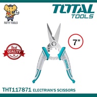 TOTAL THT117871 7" 178mm Electrician’s Scissors Stainless steel (3Cr14)
