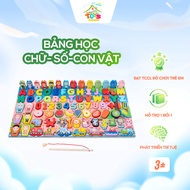 Toyshop wooden intellectual development toy from 5 to 7 functions in one helps children learn number