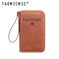 Travel Passport Document Wallet Storage Bag Passport Storage Multi-Functional Cover Holder Multi-Fun