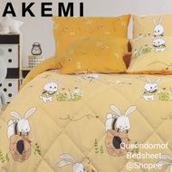 100% AKEMI Cotton Essentials Jovial Kids Super Single / Queen / King - Fitted Bed Sheet Set 650TC - 