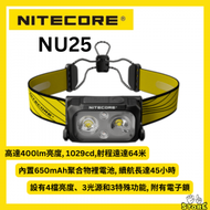 NITECORE - Nitecore 充電式輕量登山頭燈 NU25