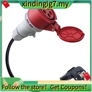 【】Adapter CEE 16A High Current Plug to Schuko, 5-Pin 16A to 16A Adapter 230V EU Plug
