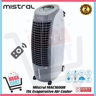 Mistral 15L Portable Evaporative Air Cooler with Remote Control MAC1600R | MAC 1600R (2 Years Warranty)