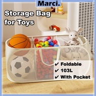 103L Storage Box for Toys Kids Storage Box for Lego Basket Baby Basket Organizer Foldable 87L/ 75L