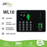 ZKTeco WL10 Fingerprint Time Attendance Clock Recorder Wi-Fi Office Supplies with FREE USB