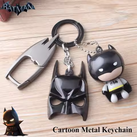 Beast Kingdom Batman Superman Peripheral Movies Creative Personality Cartoon Keychain Pendant Backpa