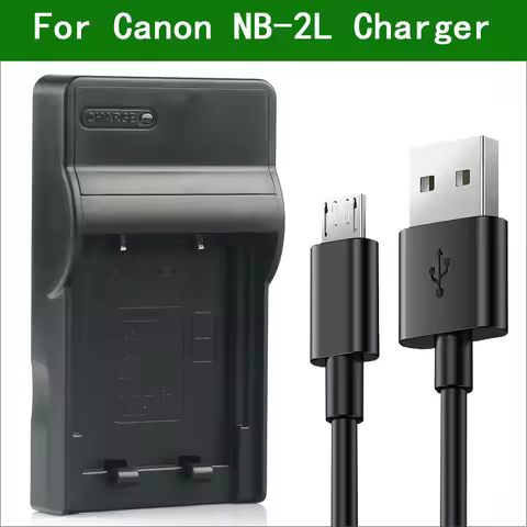 LANFULANG NB-2L NB-2LH Slim USB Battery Charger for Canon NB-2L NB-2LH BP-2L12 BP-2L13 BP-2L14 BP-2L