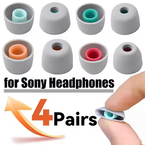4/1Pairs Silicone Ear Tips for Sony WF-1000XM5 1000XM4 1000XM3 Earbuds Eartips Silicone Replacement 