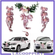 [Lacooppia1] Wedding Car Decoration Kits Large Heart Flowers Plate &amp; 5m Ribbons &amp; 6 Bows