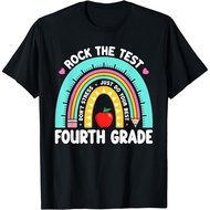 Rock The Test Day 4Th Grade Teacher Fourth Grade Testing Day Gift  T-Shirt