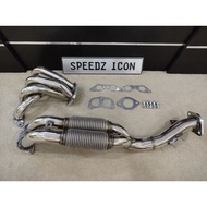 OBX Toyota AE101 AE111 4AGE 20V Black & Silver Top 421 Exhaust Extractor Header