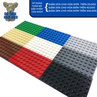 Combo of 2 10x6 Brick Assembling Toy Panels - MOC Plate Accessories 10x6x1 (10.6.1)