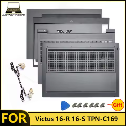 NEW For Victus 16.1inch 16-R 16-S TPN-C169 Laptop LCD Back Cover Front Bezel Palmrest Bottom Case Re