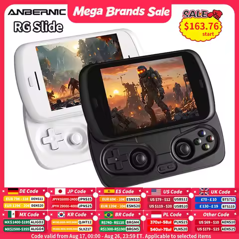 ANBERNIC RG Slide Video Handheld Game Console 4.7" LTPS In-Cell Screen Android 5000mAh Supports WIFI